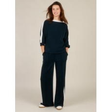 YEST YEST 26E PANT ILMA LIGNE SUR COTE NAVY/BLANC