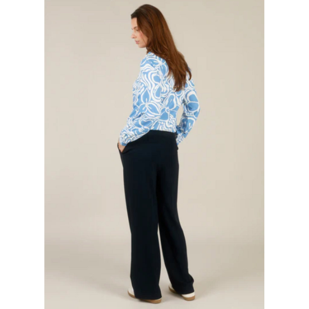 YEST YEST 26E PANTALON INA WIDE LEG NAVY