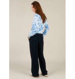 YEST YEST 26E PANTALON INA WIDE LEG NAVY