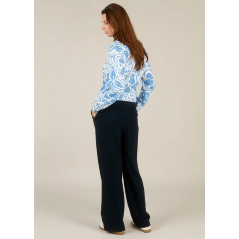 YEST YEST 26E PANTALON INA WIDE LEG NAVY