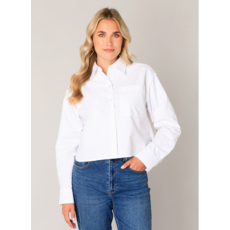 YEST YEST 26E CHEMISIER BEA CROP BLANC