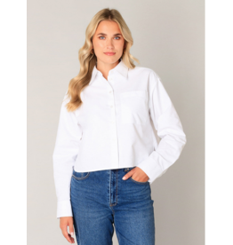 YEST YEST 26E CHEMISIER BEA CROP BLANC