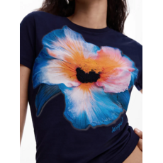 DESIGUAL DESIGUAL 26E TSHIRT ESTOCOLMO FLEUR TEXTURE NAVY