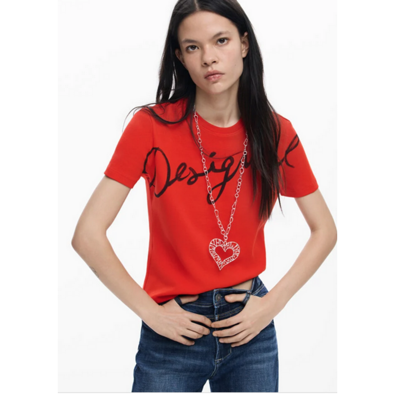 DESIGUAL DESIGUAL 26E TSHIRT FLORENCIA ROUGE