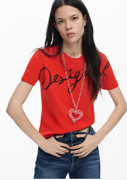 DESIGUAL DESIGUAL 26E TSHIRT FLORENCIA ROUGE
