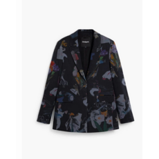 DESIGUAL DESIGUAL 26E BLAZER LUCSON MOTIF FLORAL NOIR