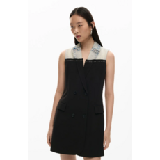 DESIGUAL DESIGUAL 26E VESTE LONGUE POTTER S MANCHE JEAN/NOIR