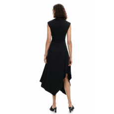 DESIGUAL DESIGUAL 26E ROBE LEYTER S MANCHE FLEURS NOIR