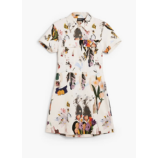 DESIGUAL DESIGUAL 26E ROBE CHEMISE M COURTE FLORAL CREME