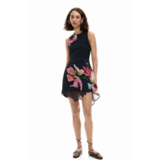 DESIGUAL DESIGUAL 26E ROBE COURTE NALA S MANCHE VOILE NOIR