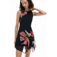 DESIGUAL DESIGUAL 26E ROBE COURTE NALA S MANCHE VOILE NOIR