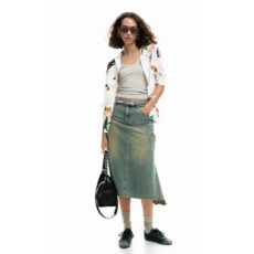 DESIGUAL DESIGUAL 26E CHEMISE MILA M LONGUE FLORAL CREME