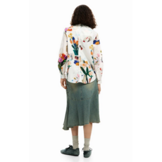 DESIGUAL DESIGUAL 26E CHEMISE MILA M LONGUE FLORAL CREME