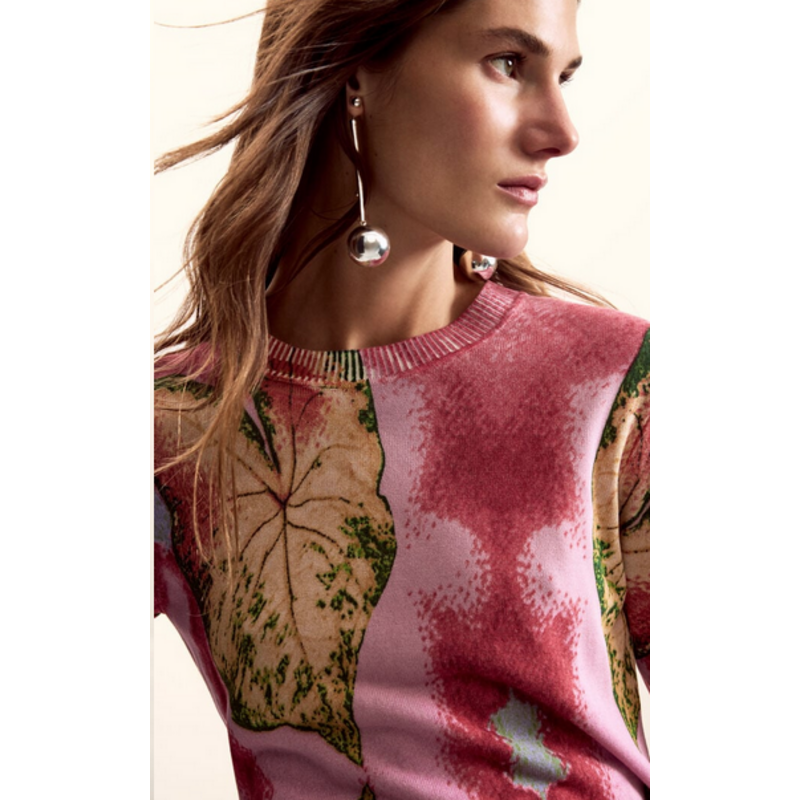 DESIGUAL DESIGUAL 26E TRICOT LEGER FLEURS ROSE