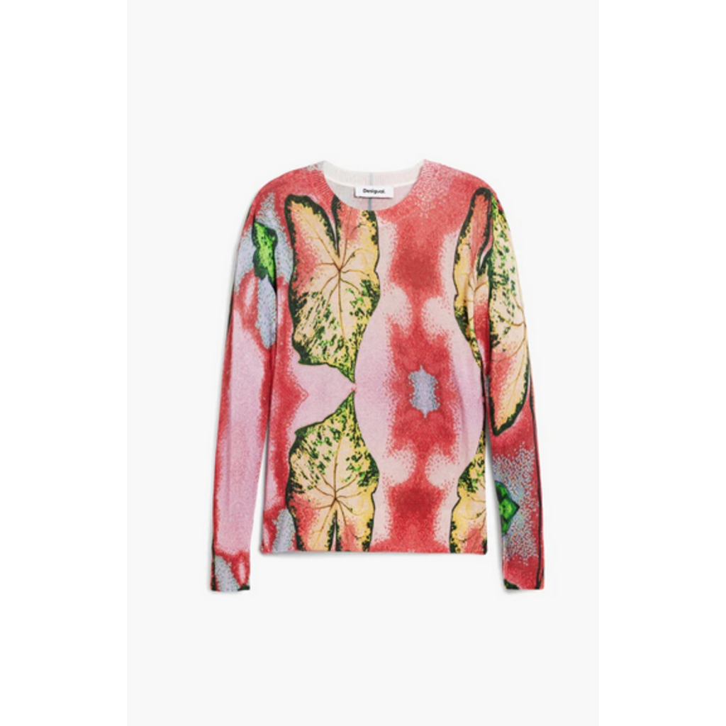 DESIGUAL DESIGUAL 26E TRICOT LEGER FLEURS ROSE