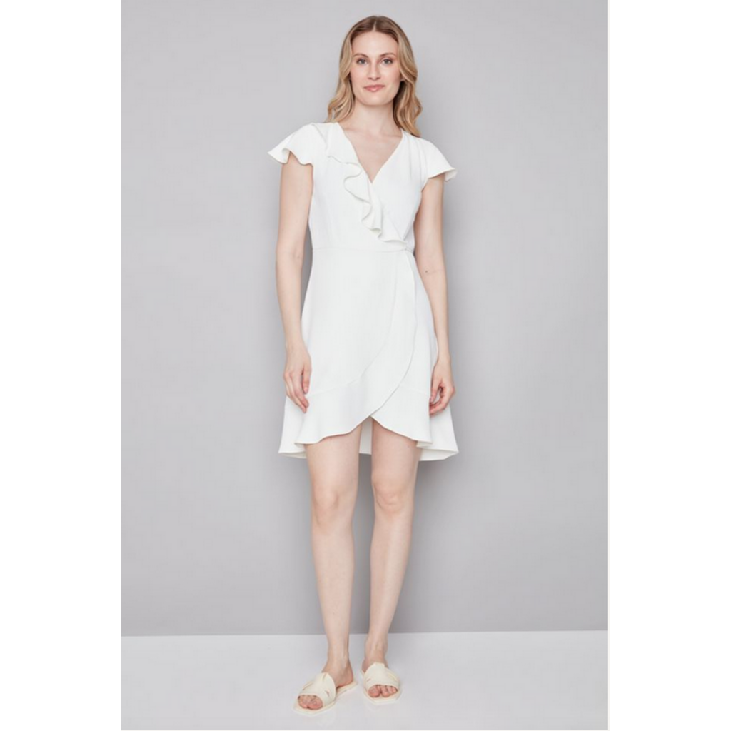 I LOVE TYLER MADISON TYLER MADISON 26E ROBE CACHE COEUR VOLANTS CREME