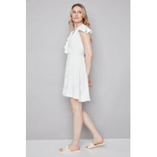 I LOVE TYLER MADISON TYLER MADISON 26E ROBE CACHE COEUR VOLANTS CREME