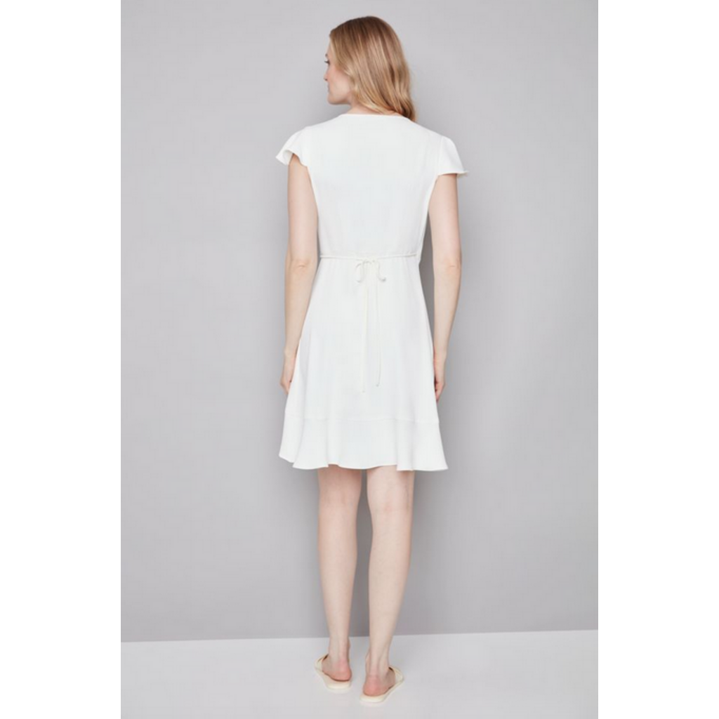 I LOVE TYLER MADISON TYLER MADISON 26E ROBE CACHE COEUR VOLANTS CREME