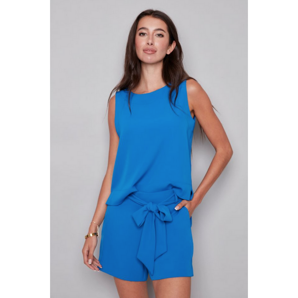 I LOVE TYLER MADISON TYLER MADISON 26E TOP S MANCHE BLEU BREEZE