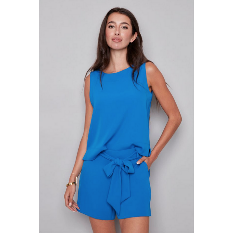 I LOVE TYLER MADISON TYLER MADISON 26E TOP S MANCHE BLEU BREEZE