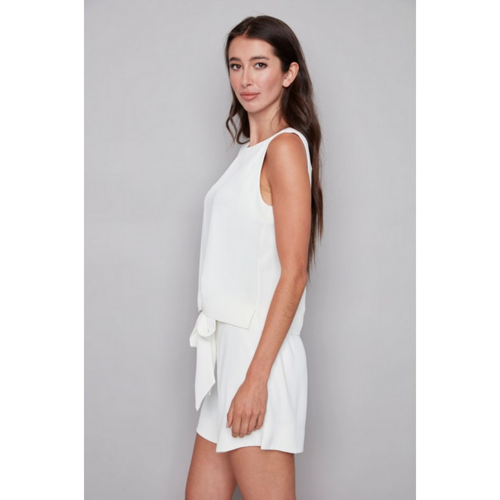 I LOVE TYLER MADISON TYLER MADISON 26E TOP SANS MANCHE CREME