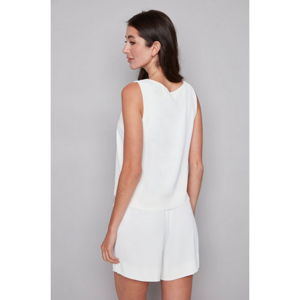 I LOVE TYLER MADISON TYLER MADISON 26E TOP SANS MANCHE CREME