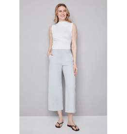 I LOVE TYLER MADISON TYLER MADISON 26E PANT WIDE FINES RAYURES GRIS/CREME
