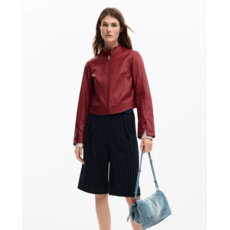 DESIGUAL DESIGUAL 26E JACKET ARIEL FAUX CUIR FRAMBOISE