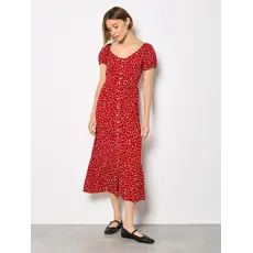 APRICOT APRICOT 26E ROBE BOUTONS COEURS ROUGE/BLANC