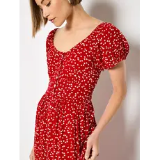 APRICOT APRICOT 26E ROBE BOUTONS COEURS ROUGE/BLANC