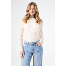 GARCIA GARCIA 26E TOP DENTELLE FLEURS ECRU