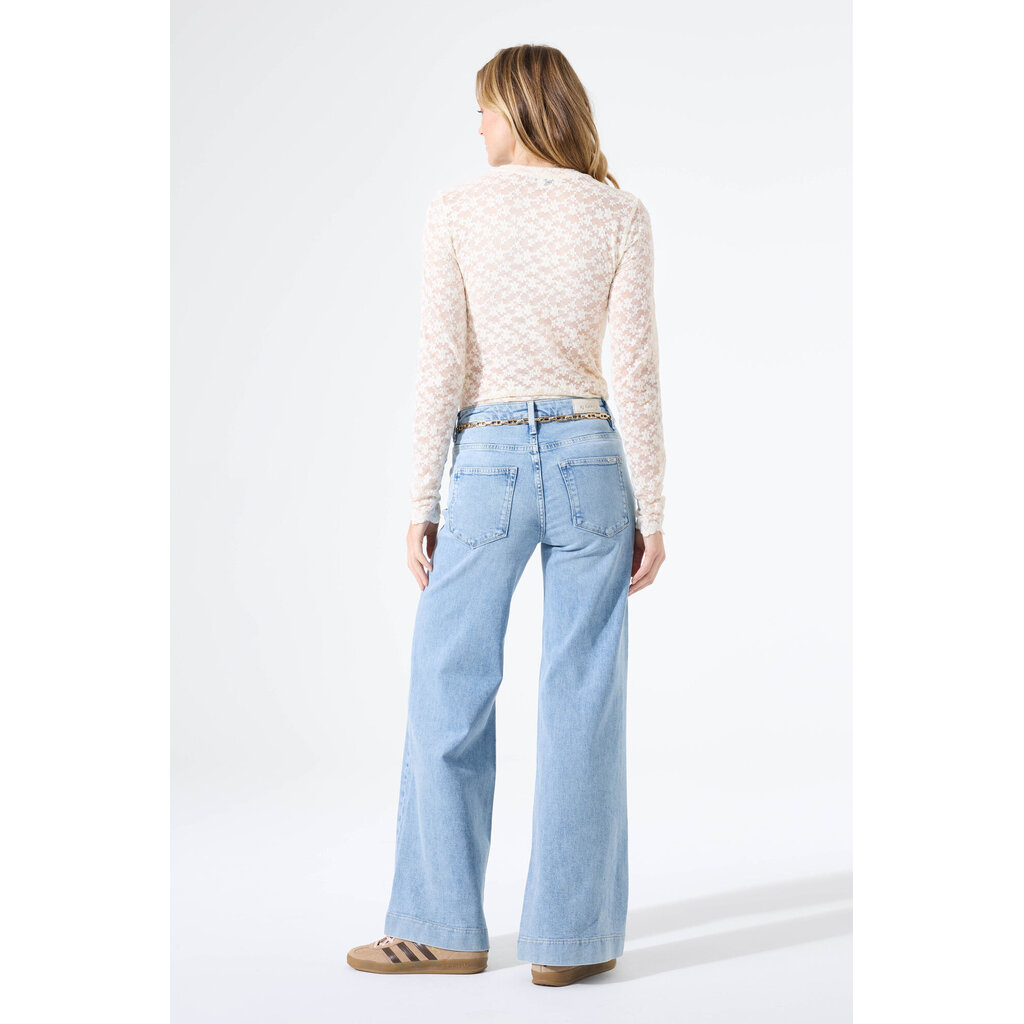 GARCIA GARCIA 26E TOP DENTELLE FLEURS ECRU