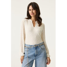 GARCIA GARCIA 26E TOP AJOURE DENTELLE COL ECRU