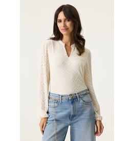 GARCIA GARCIA 26E TOP AJOURE DENTELLE COL ECRU