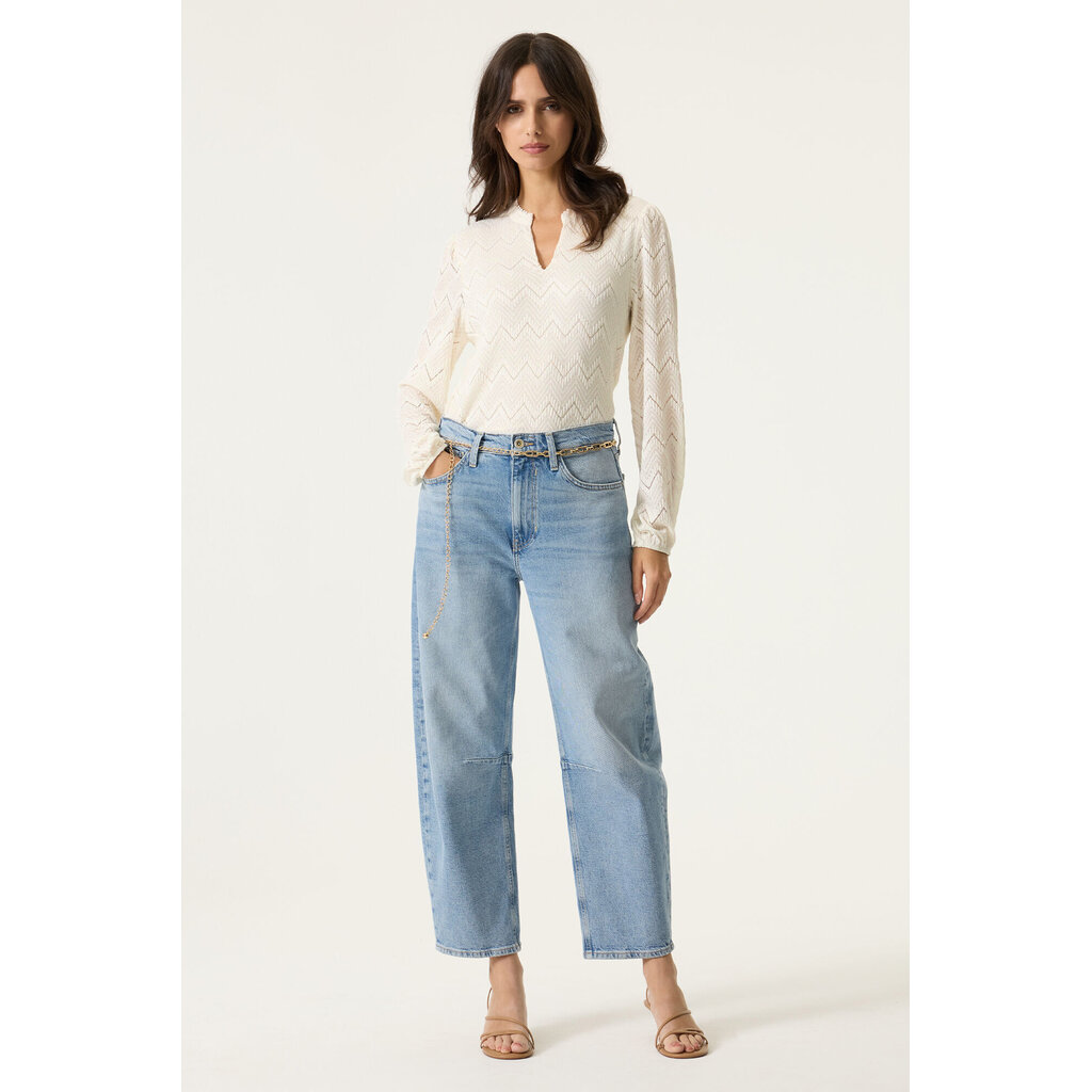 GARCIA GARCIA 26E TOP AJOURE DENTELLE COL ECRU