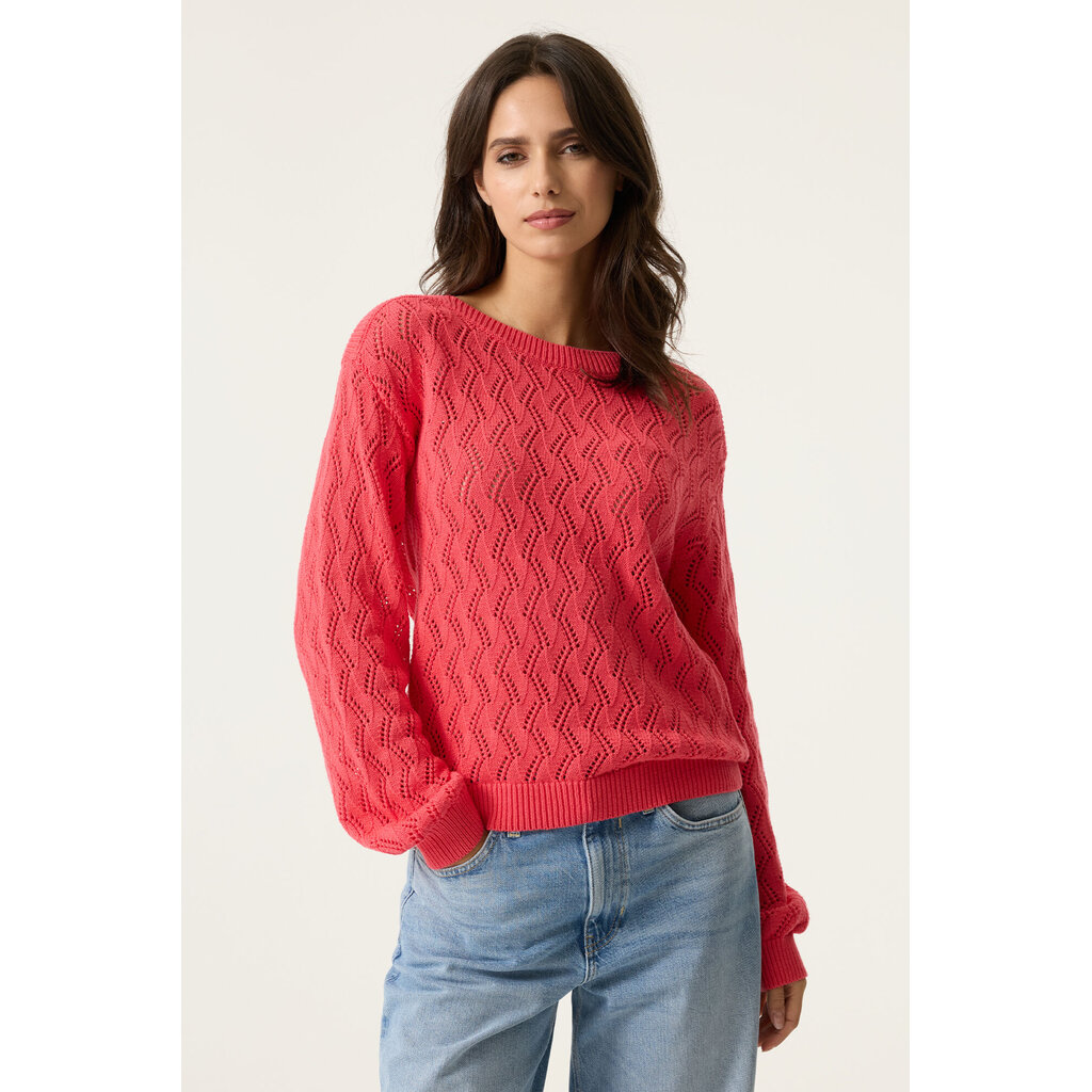 GARCIA GARCIA 26E PULL TRICOT AJOURE ROSE GARDEN