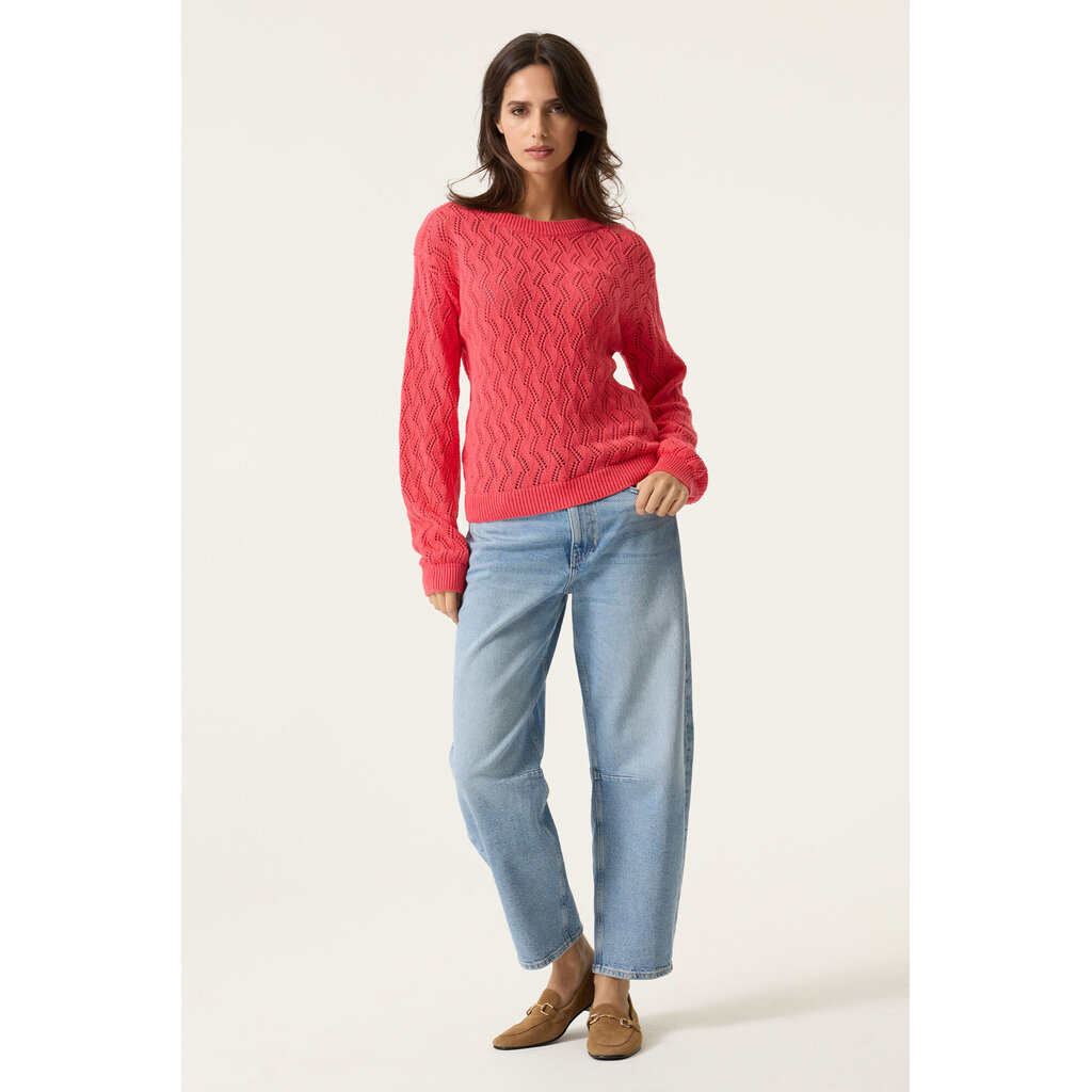 GARCIA GARCIA 26E PULL TRICOT AJOURE ROSE GARDEN