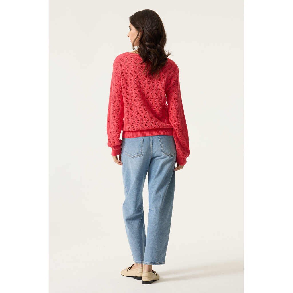 GARCIA GARCIA 26E PULL TRICOT AJOURE ROSE GARDEN