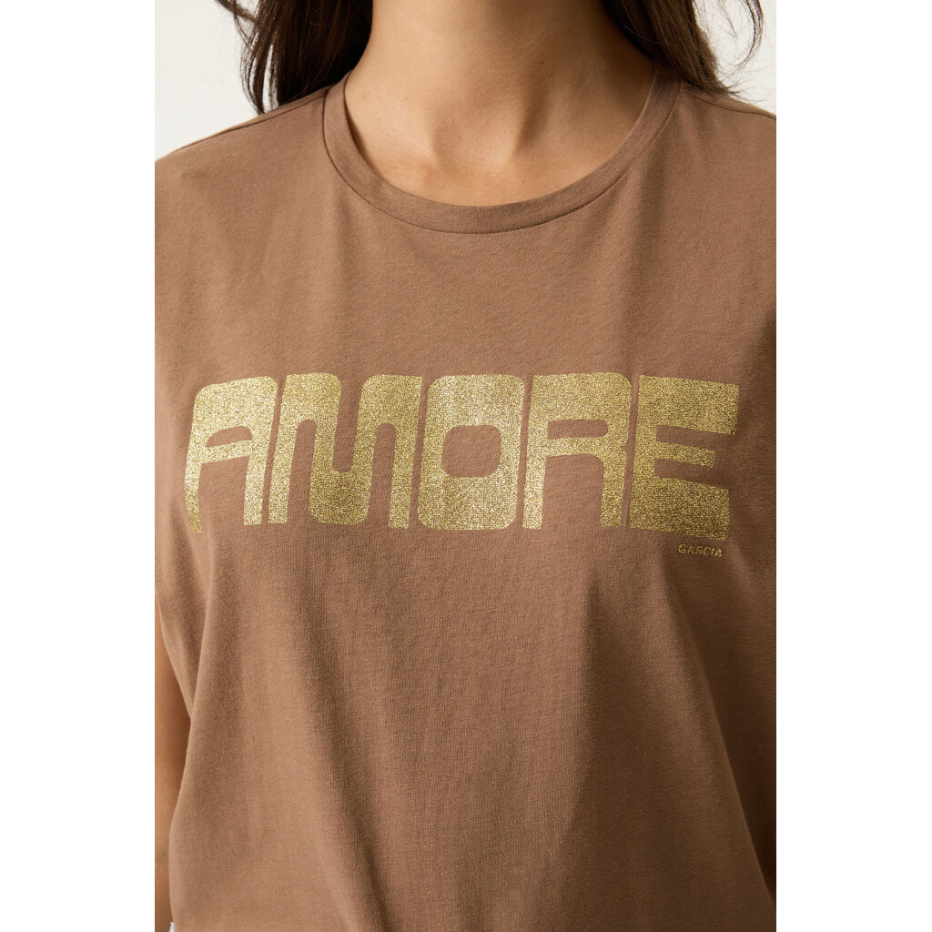 GARCIA GARCIA 26E TSHIRT AMORE SOFT TAUPE