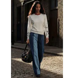 DESIGUAL DESIGUAL 26E TOP MARQUETTE CALLIGRAPHIE CREME