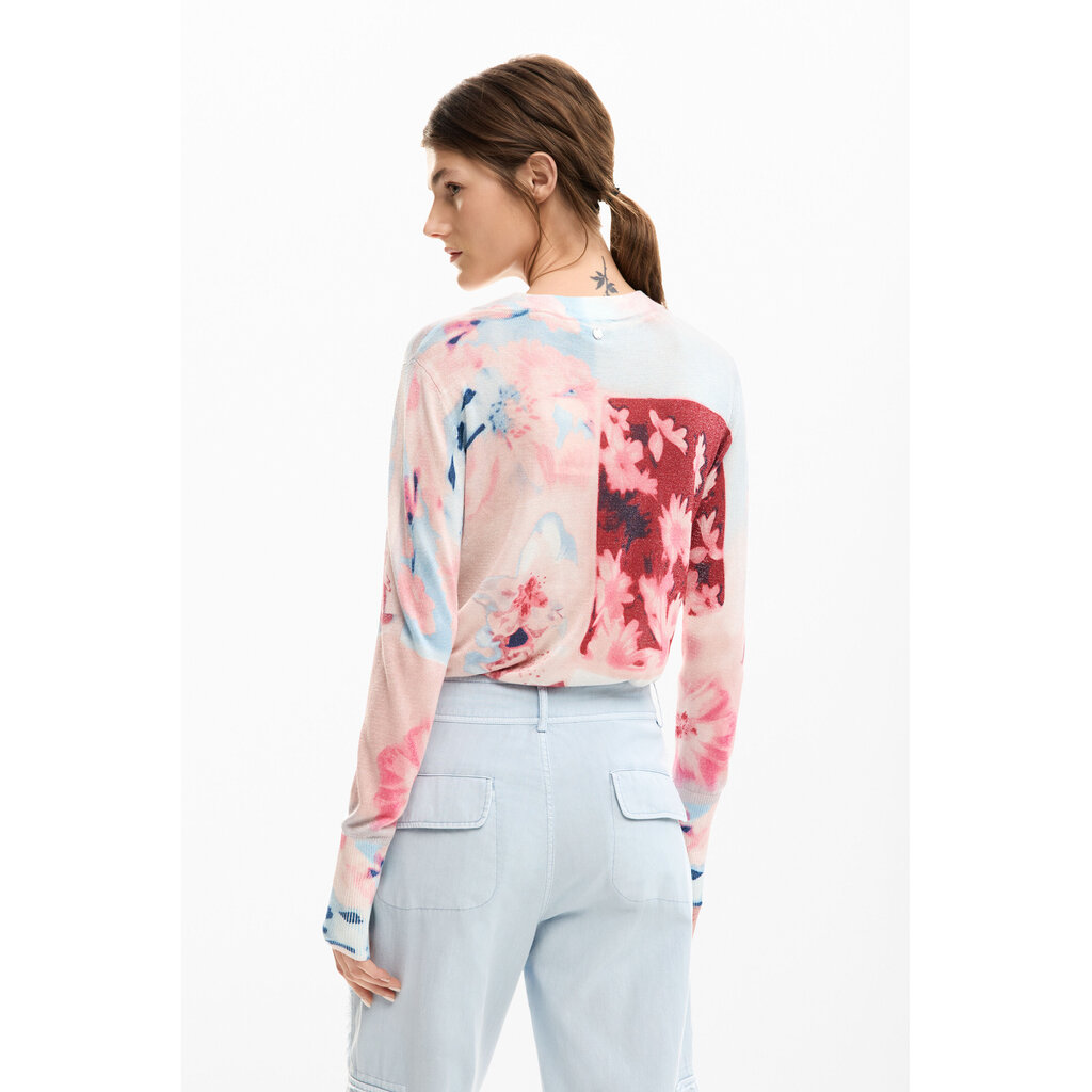 DESIGUAL DESIGUAL 26E TRICOT LEGER COPENHAGUE ROSE/BLEU