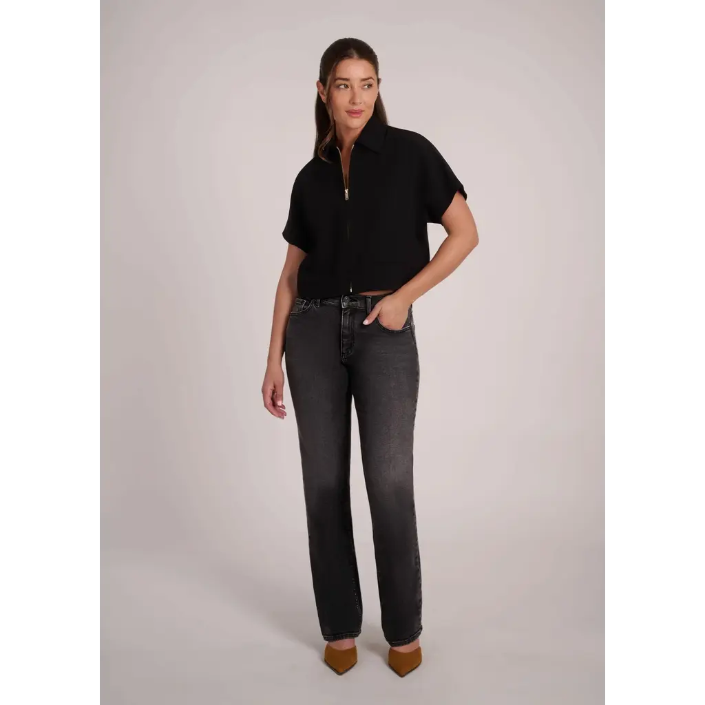 YOGA JEANS YOGA JEANS 26E CHLOE STRAIGHT CLASSIC RISE 30'' GRIS