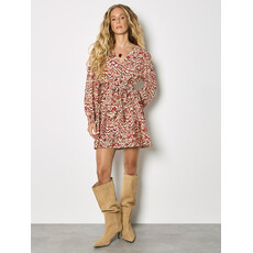 APRICOT APRICOT 26E ROBE LEGERE BOUCLE MOTIFS CORAIL