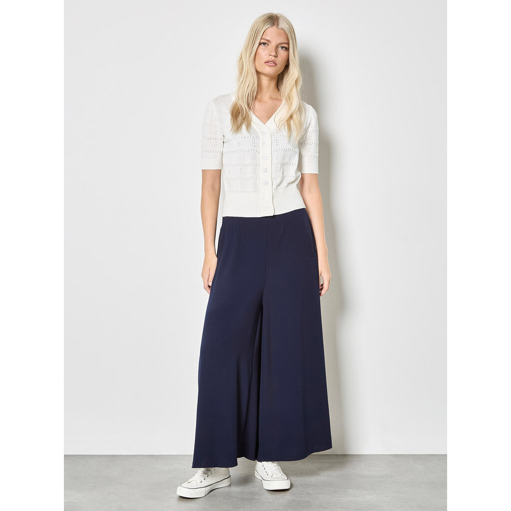 APRICOT APRICOT 26E VESTE CROP AJOUREE BLANC