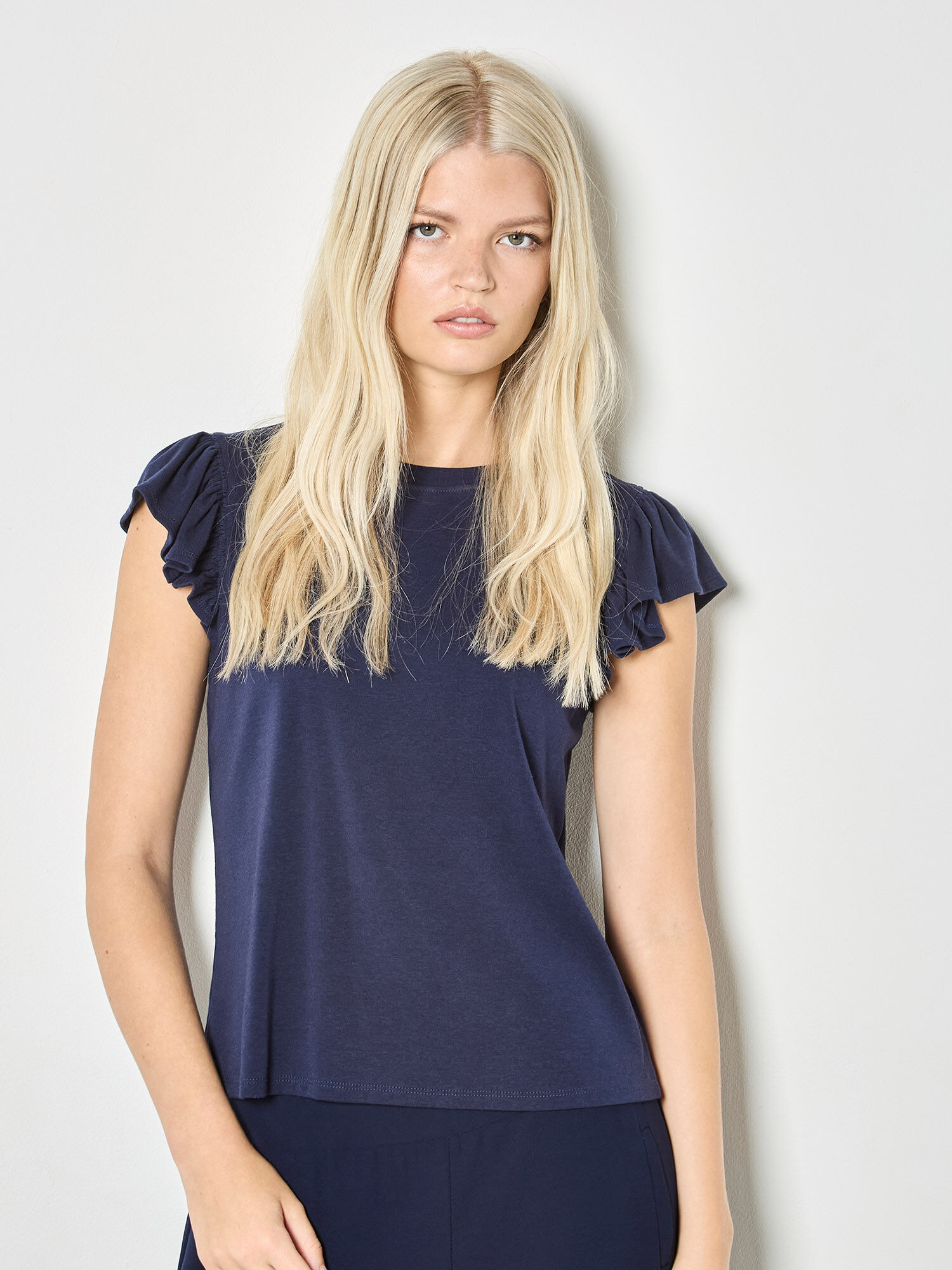 APRICOT 26E TSHIRT VOLANTS MARINE