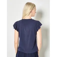 APRICOT APRICOT 26E TSHIRT VOLANTS MARINE