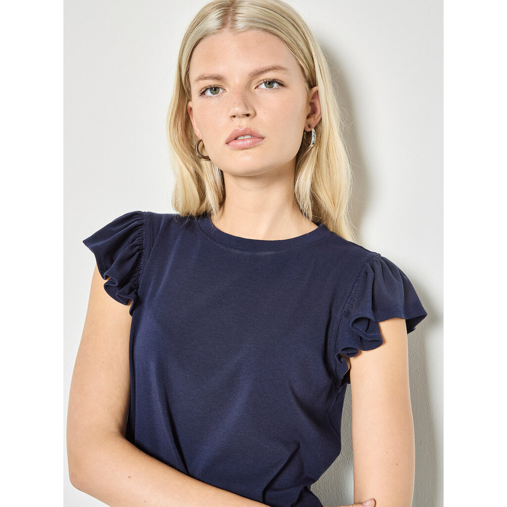 APRICOT APRICOT 26E TSHIRT VOLANTS MARINE