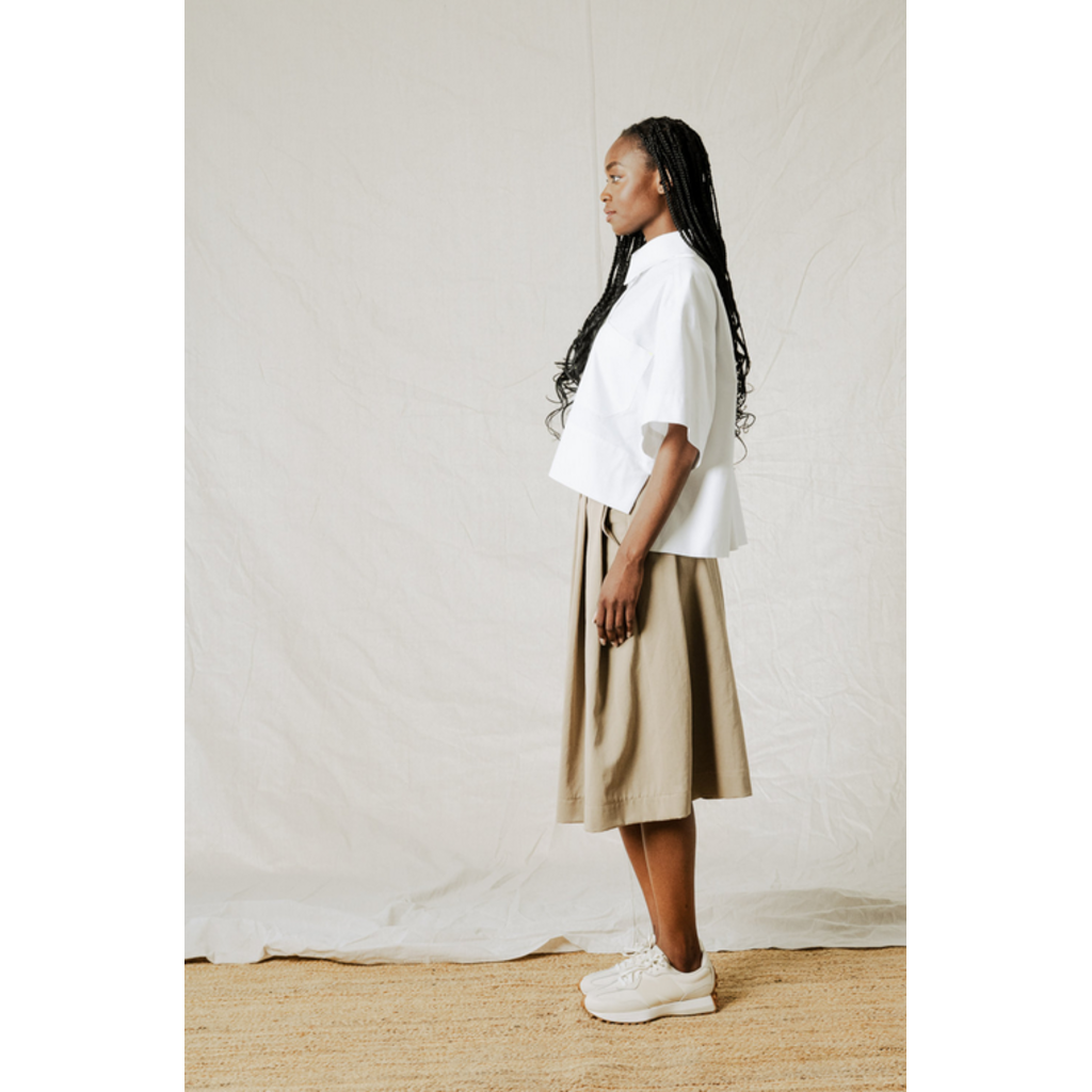 BODY BAG BODYBAG 26E CHEMISE CROP MONTEGO AMPLE BLANC