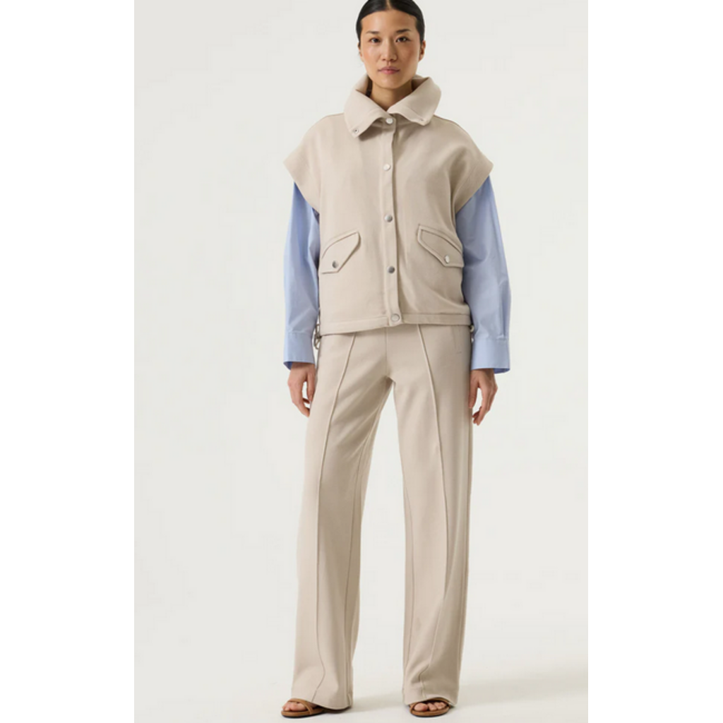 GARCIA GARCIA 26E PANT PULL ON WIDE LEG ROCK BEIGE