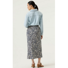 GARCIA GARCIA 26E JUPE LONGUE MOTIFS SUMMER COLBALT